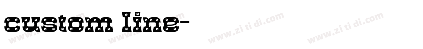 custom line字体转换